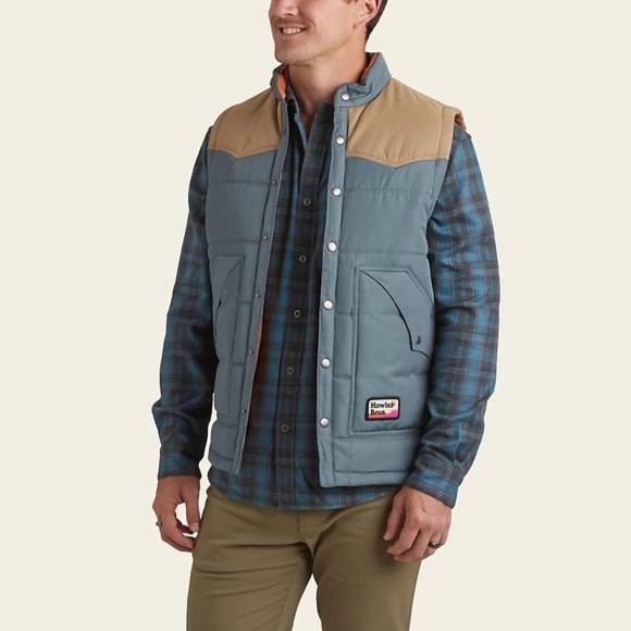 HOWLER BROTHERS Other - NEW HOWLER BROTHERS men's rounder vest in dark slate / khak